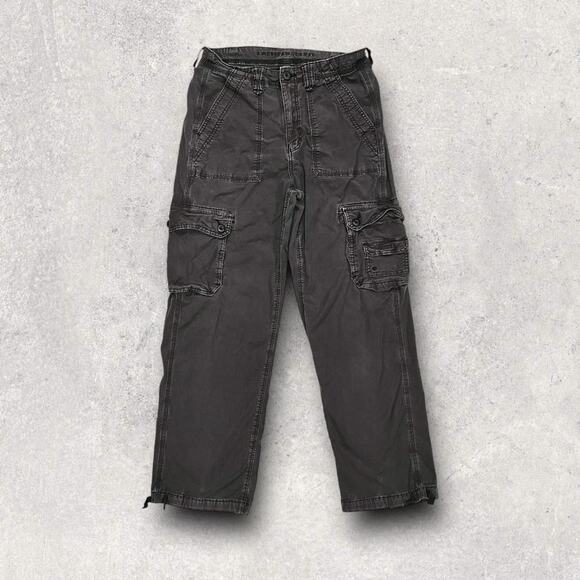 ★ American Eagle 2000’s Grey Women’s Cargo Pants w/ Multiple Pockets ★ - Picture 7 of 7